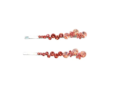 Miniatura 27 de Faship - Un par de pinzas para el cabello con diseño floral AB (2 unidades)