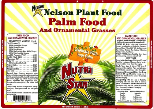 Miniatura 3 de Nelson Plant Food - Alimento de palma NutriStar - 15 lb.