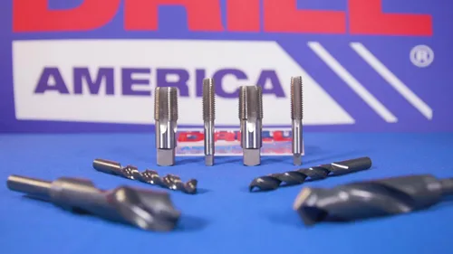 Miniatura 9 de Drill América - Juego de brocas para taladro y llave de acero para alta velocidad POU (#0-80 - 1-1/2"-12, m1.6 - m36, NC, NF). Set de taladro