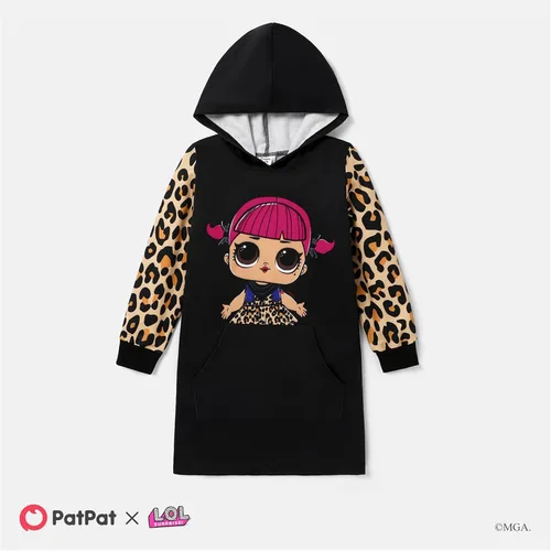 Miniatura 5 de L.O.L. Surprise! Sudaderas con capucha para niñas, jóvenes, niños, leopardo, sudadera con capucha de manga larga, bolsillo