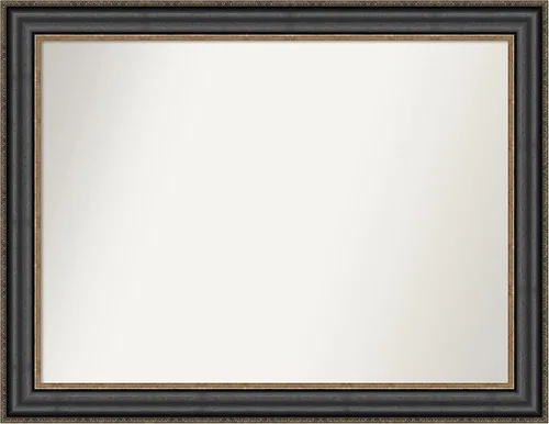 Miniatura 191 de Amanti Art Espejo personalizado, espejo de baño negro puente, espejo de pared o espejo de tocador de baño sobre el fregadero (26 x 26 pulgadas)