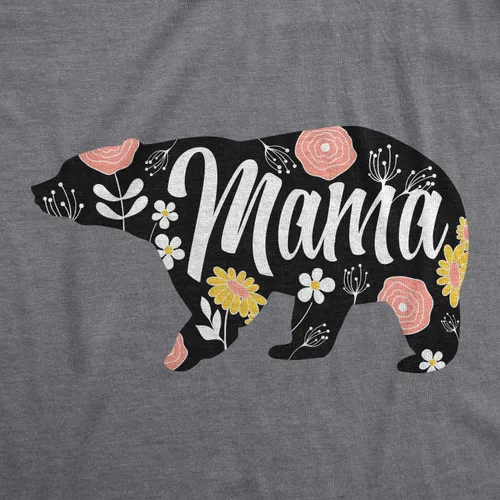 Miniatura 2 de Camiseta para mujer con diseño de oso mamá, camiseta divertida para la mejor mamá, Día de las Madres