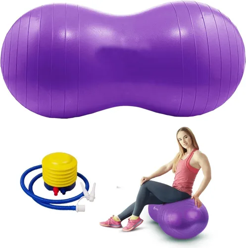 Pelota de cacahuete, pelota de yoga para el embarazo, estabilidad de cacahuete para terapia infantil, parto, entrenamiento de fuerza central con