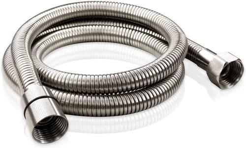 PHASAT Manguera de ducha de mano de acero inoxidable de repuesto de tubo de ducha de 39 pulgadas, níquel cepillado, A3107N-1.0