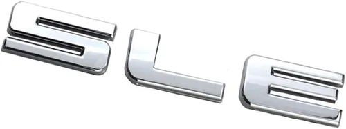 Miniatura 4 de Aimoll 1 placa de identificación de letras SLE de repuesto para Chevrolet Cruze Silverado (negro)