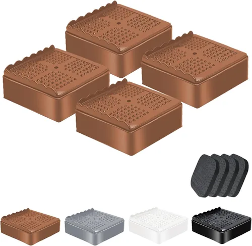 Miniatura 21 de Elevadores de Muebles Resistentes Elevadores de Cama Ajustables Bloques de Elevación 4, 3, 2 pulgadas para Sofá, Sillón, Mesa, Escritorio, Patas