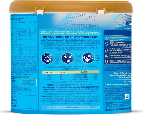 Miniatura 7 de Envase Reutilizable Enfamil Enspire Fórmula en Polvo a Base de Leche con Lactoferrina (que se encuentra en el Calostro y la Leche Materna)