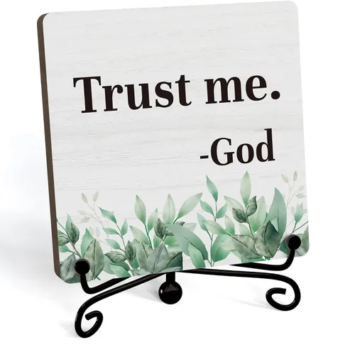 Miniatura 24 de Decoración Inspiradora Cristiana para Escritorio, Letrero "Dios Todavía Está Escribiendo Tu Historia", Decoración de Escritorio para Oficina, Hogar