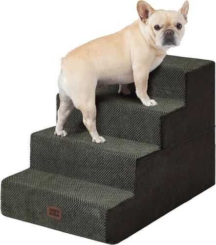 Miniatura 19 de EHEYCIGA Escaleras para perros pequeños de 13.5 pulgadas de alto, escalones para perros de 3 escalones para sofá y silla, escalones para mascotas