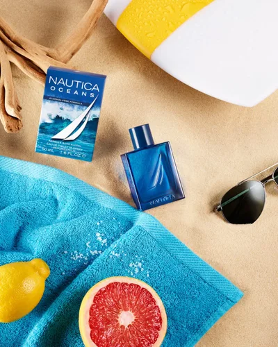 Miniatura 9 de Nautica Oceans Eau de Toilette 1.6 onzas líquidas (paquete de 1), notas de manzana, ciclamen y madera de ámbar, fragancia para hombre, larga