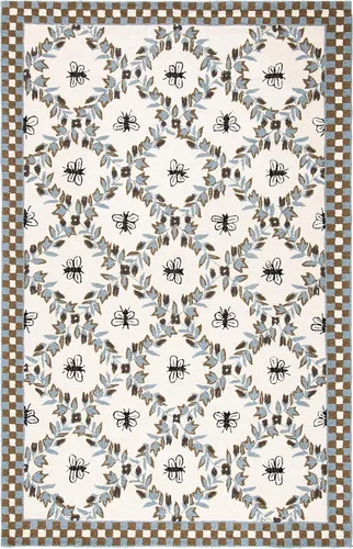 Miniatura 33 de SAFAVIEH Chelsea Collection - Alfombra decorativa de 1 pies 8 pulgadas x 2 pies 6 pulgadas, color negro, lana de campo francesa enganchada a mano