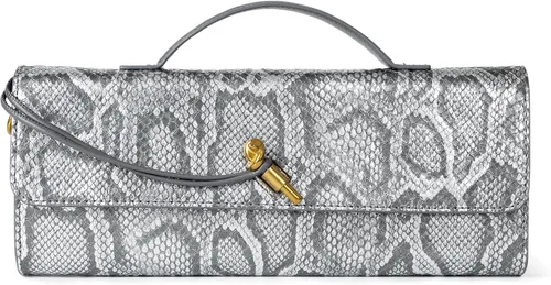 Miniatura 16 de Joryin Bolso tejido para mujer, bolso de mano de noche tejido de cuero y gamuza, bolso cruzado de gamuza, bolso formal de noche