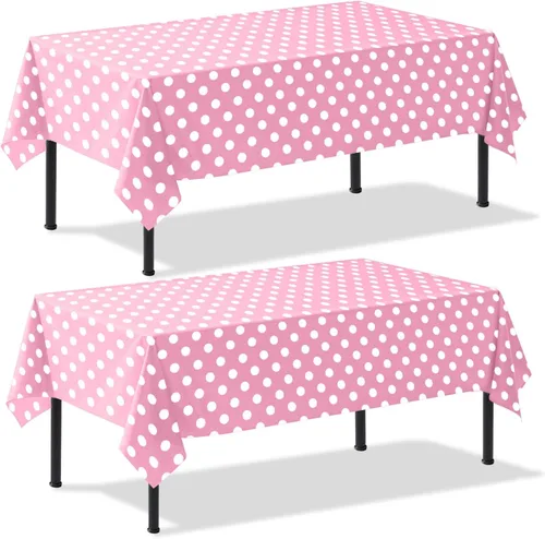 Miniatura 30 de Paquete de 2 manteles a cuadros blancos y negros de 54 x 108 pulgadas, desechables, de plástico, con bandera de carreras, impermeable, rectangular