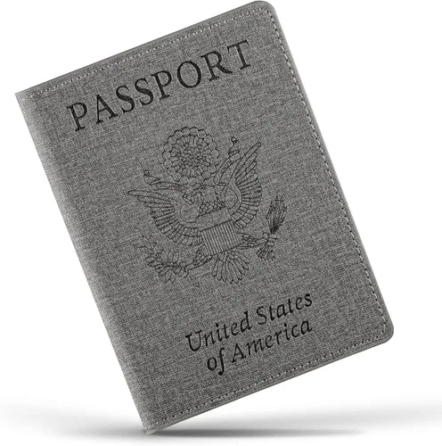 Miniatura 14 de Funda para pasaporte de vacunación, Azul 2PK