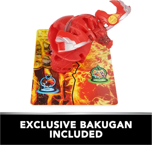 Miniatura 2 de Set de Entrenamiento Bakugan con Titanium Dragonoid, Temática del Clan Dragón, Figura de Acción Personalizable, Tarjetas Comerciales y Set de Juego