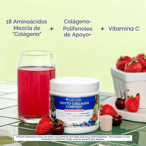 Miniatura 2 de Gundry MD Complejo de fitocolágeno, suplemento multivitamínico en polvo que apoya la fuerza con vitamina C, aminoácidos y polifenoles, limonada