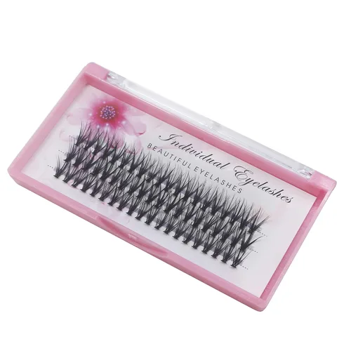Miniatura 8 de 20 pestañas falsas postizas individuales, largo natural, hechas a mano, 12 mm