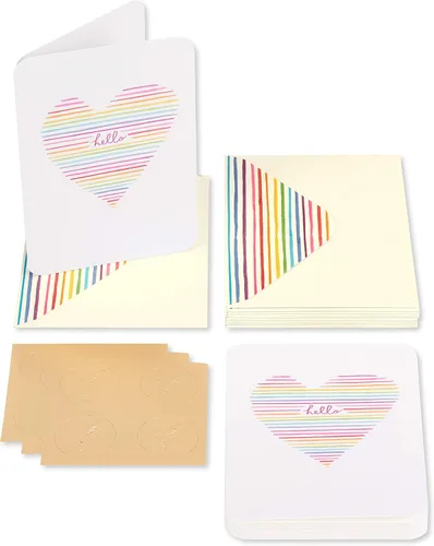 Miniatura 2 de Papyrus Tarjetas en blanco con sobres, corazón (14 unidades)