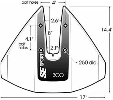 Miniatura 3 de SE Sport 300 Hydrofoil, se adapta a motores de 35 hp - 300 hp