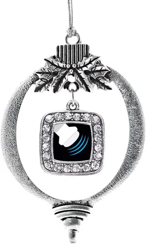 Miniatura 38 de Inspired Silver - Nana púrpura - Adorno de Navidad plateado - Adorno cuadrado para árbol de Navidad con circonita cúbica - Decoración colgante