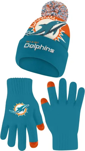 Miniatura 43 de Ultra Game Adults NFL Official Super Soft Winter Beanie Knit Hat With Warm Touch Screen Gloves Color del equipo 2