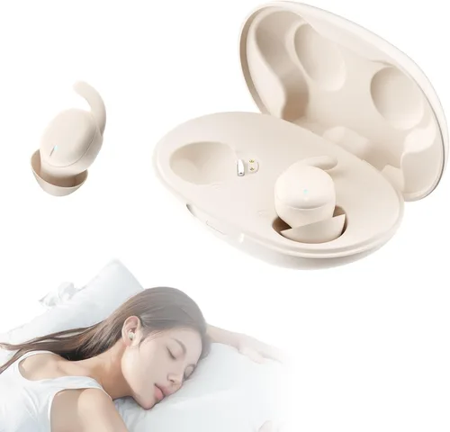 Audífonos invisibles para dormir, Bluetooth, reducción de ruido, control táctil, tiempo de reproducción de 6 horas, temporizador, modo de música y