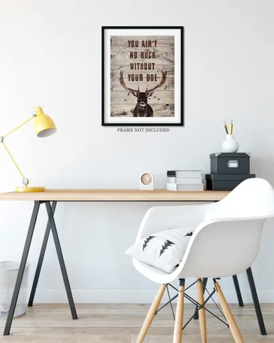 Miniatura 8 de You Ain't No Buck Without Your Doe - Decoración de caza - Decoración de pared de caza - Regalos para cazadores - Decoración rústica de cabina