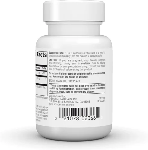 Miniatura 4 de Source Naturals, Inc. Lactase Digest* - 45 VegCap