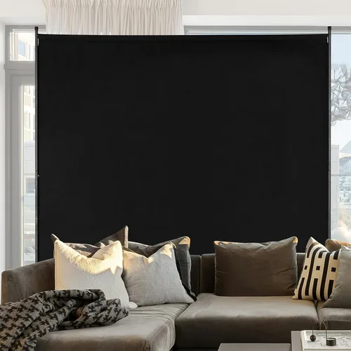 Miniatura 8 de VEVOR Divisor de habitación, divisor de habitación de un solo panel, pantalla de privacidad de 6 pies en interiores, divisor de partición para Negro