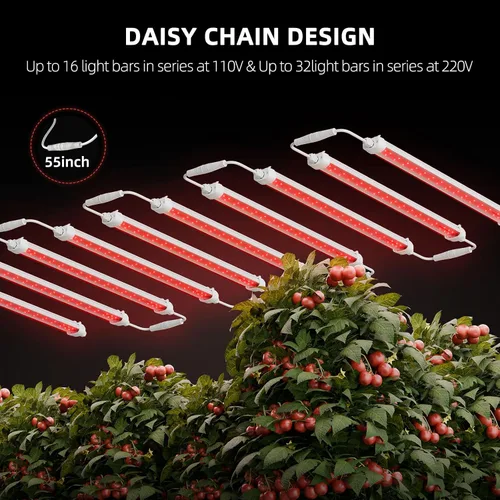 Miniatura 6 de Spider Farmer GlowR40 - Luz LED para cultivo de plantas, barra de iluminación suplementaria de color rojo profundo de 2 pies, 650-665 NM de alta