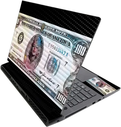 Miniatura 344 de MightySkins - Skin brillante con purpurina para Alienware M17 R3 (2020) y M17 R4 (2021) - Diversión de los años 90 Acabado duradero con purpurina