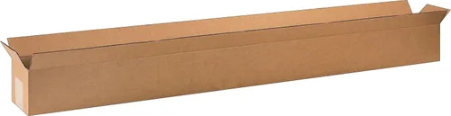 Aviditi 4844 Caja de cartón corrugado larga de 48 pulgadas de largo x 4 pulgadas de ancho x 4 pulgadas de alto, kraft, para envío, embalaje y