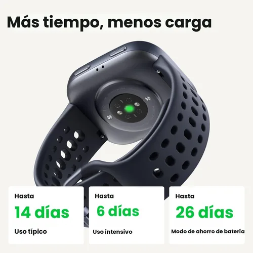 Miniatura 5 de Amazfit Bip 6 - Reloj inteligente de 46mm, batería de 14 días, pantalla AMOLED de 1.97 pulgadas, GPS y mapas gratuitos, AI, llamada y mensaje Negro
