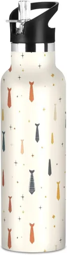 Miniatura 9 de Camouflage Gold Leakproof and BPA Free Reusable Water Bottle with Straw Lid Double-Wall Vacuum Insulation for Gym Sports 11