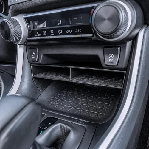 Miniatura 4 de TOPINSTALL 2025 Nuevo divisor de apertura más amplia compatible con Toyota Rav4 y RAV 4 Prime 2019-2025, organizador de ranura divisor más grande