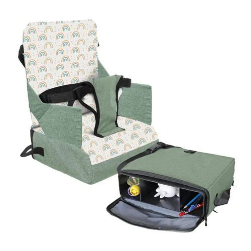 Miniatura 12 de Dreambaby Grab 'N Go Asiento elevador de viaje – Silla alta portátil para niños pequeños para comedor (6M-5Y) con almacenamiento y correa