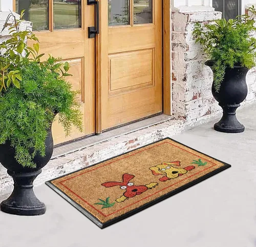 Miniatura 145 de A1HC Tapete para Puerta de Fibra de Coco Natural y Caucho, 30"x48" – Grueso, Duradero, Resistente, Anti-Desprendimiento, Resistente a
