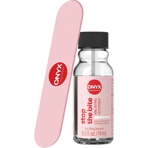 Onyx Professional Stop the Bite - Esmalte de prevención de mordeduras de uñas, 0.5 onzas líquidas, fabricado en Estados Unidos, deja de morderse las