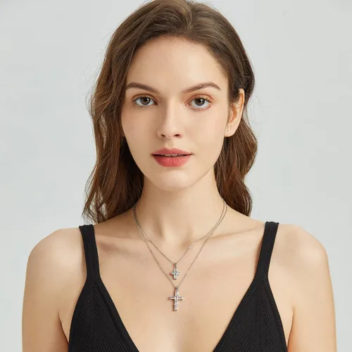 Miniatura 8 de Collar contra el mal de ojo para mujer, chapado en oro de 18 quilates, collar con capas de mal de ojo, hecho a mano, collar de protección ajustable
