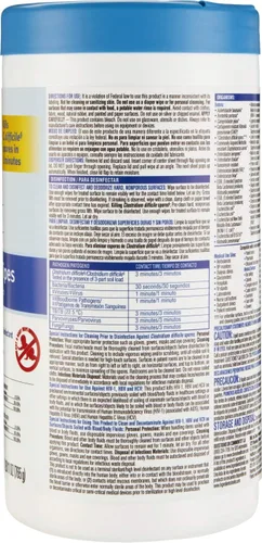 Miniatura 3 de Clorox Healthcare Bleach Toallitas germicidas, 6 x 5 pulgadas, recipiente de 150 unidades (el paquete puede variar)