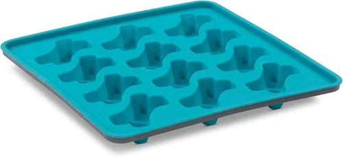 Miniatura 12 de Messy Mutts Molde de silicona enmarcado para paletas Bandeja de 10 x 10 pulgadas 6 golosinas fáciles de llenar por bandeja Líneas de llenado