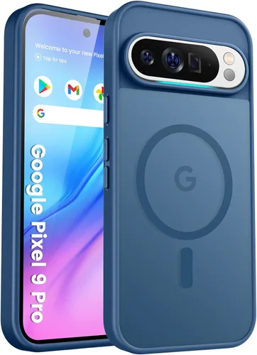 Miniatura 24 de Funda para teléfono Google Pixel 9 Pro XL, Compatible con Magnético, Protección contra Caídas de Grado Militar Translúcida Mate Resistente a Golpes