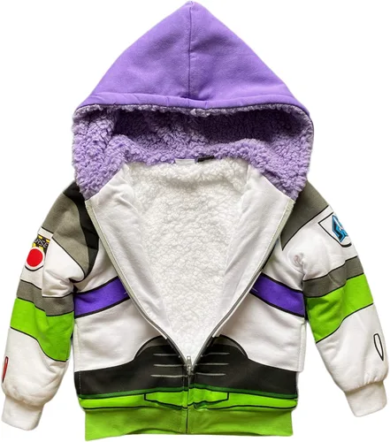 Miniatura 3 de Toy Story Buzz Lightyear - Sudadera con capucha de vellón Sherpa para niños pequeños