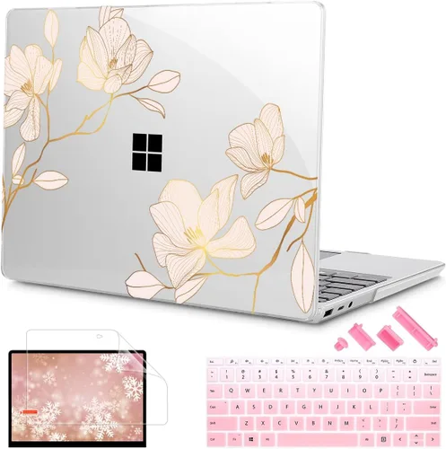 Miniatura 9 de Tuiklol Funda para portátil Microsoft Surface Go 3/2 / 1 de 12.4 pulgadas, carcasa rígida de plástico con protector de pantalla y cubierta Keyborad