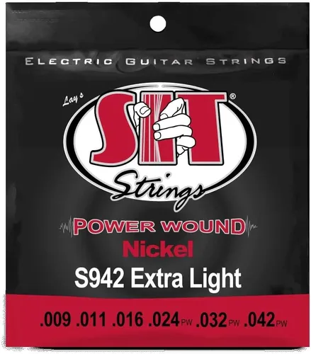 Miniatura 8 de SIT Strings - Cuerdas de guitarra eléctrica entorchadas de níquel Power Wound (S.I.T.), 7 cuerdas Extra Light 9-54, S7954