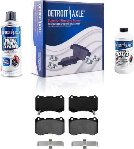 Miniatura 86 de Detroit Axle - Pastillas de Freno Delantero Izquierdo Reemplazo de Pinza de Disco para Dodge Ram 1500 Dakota Mitsubishi Raider - Juego de 3 piezas