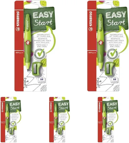 Miniatura 15 de STABILO EASYergo 3.15 - Lápiz mecánico ergonómico - diestro - verde claro/verde oscuro + sacapuntas