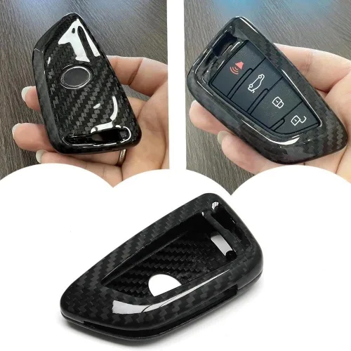 Miniatura 6 de G Brand Para Toyota GR Supra A90 TRD MK5 2019 2020 2021, funda para llave inteligente con control remoto de fibra de carbono genuina para automóvil