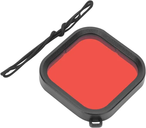 Miniatura 5 de Estuche de carcasa con filtro de lente de buceo para 8, accesorios de buceo (rojo)