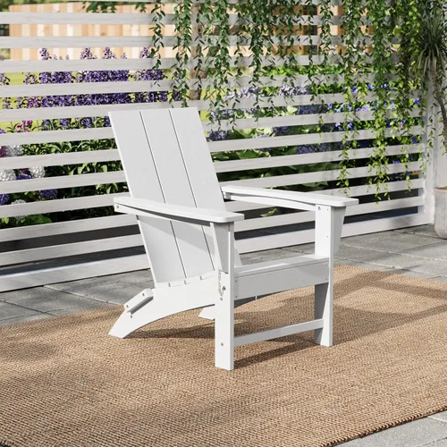 Miniatura 27 de Costaelm Sillas para hoguera, silla al aire libre HDPE silla Adirondack, moderna silla de porche de patio, porche delantero patio trasero, sillas